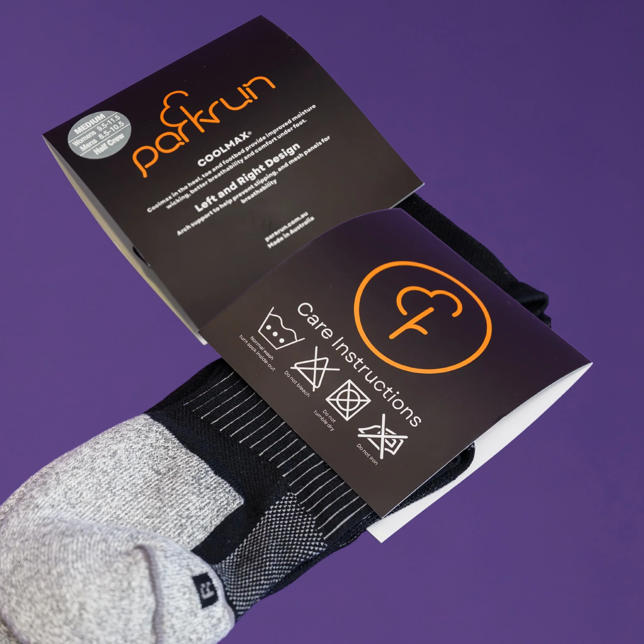 Half Crew Socks - Black - Image 4