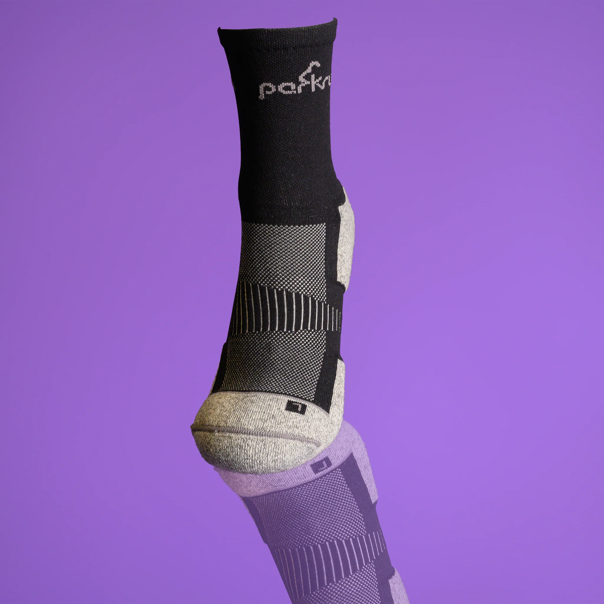 Half Crew Socks - Black - Image 5
